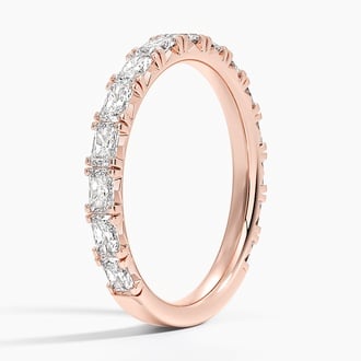 Nathalie Radiant Cut Lab Diamond Ring (7/8 ct. tw.) in 14K Rose Gold