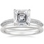 Platinum Callista Diamond Ring with Petite Comfort Fit Wedding Ring