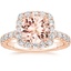 14K Rose Gold Estelle Halo Diamond Ring (3/4 ct. tw.), smalltop view
