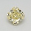 0.50 Ct. Fancy Yellow Cushion Lab Grown Diamond