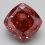 3.26 Ct. Fancy Vivid Pink Cushion Lab Grown Diamond