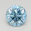 1.15 Ct. Fancy Vivid  Blue Round Lab Grown Diamond