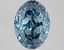 3.10 Ct. Fancy Vivid Blue Oval Lab Grown Diamond
