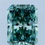 2.60 Ct. Fancy Vivid Green Radiant Lab Grown Diamond