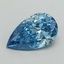 1.05 Ct. Fancy Vivid Blue Pear Lab Grown Diamond