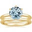 18KY Aquamarine Esme Bridal Set, smalltop view
