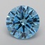 2.08 Ct. Fancy Vivid Blue Round Lab Grown Diamond