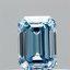 0.34 Ct. Fancy Vivid  Blue Emerald Lab Grown Diamond