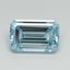 1.06 Ct. Fancy Intense Blue Emerald Lab Grown Diamond