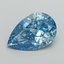 5.04 Ct. Fancy Vivid Blue Pear Lab Grown Diamond
