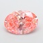 5.25 Ct. Fancy Vivid Pink Oval Lab Grown Diamond
