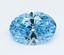 2.52 Ct. Fancy Vivid  Blue Oval Lab Grown Diamond