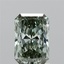 1.43 Ct. Fancy Vivid Green Radiant Lab Grown Diamond