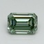 1.46 Ct. Fancy Vivid Green Emerald Lab Grown Diamond