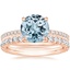 14K Rose Gold Luxe Perfect Fit Diamond Ring (1/4 ct. tw.) with Luxe Amelie Diamond Ring (1/2 ct. tw.)