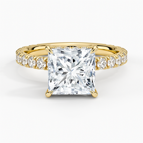 18K Yellow Gold Grand Perfect Fit Three-Quarter Diamond Ring
