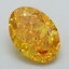 3.53 Ct. Fancy Vivid Yellow Oval Lab Grown Diamond
