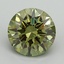 5.23 Ct. Fancy Vivid Green Round Lab Grown Diamond