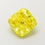 1.9 Ct. Fancy Vivid Yellow Cushion Lab Grown Diamond