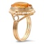 The Serina Ring, smalltop view on a hand