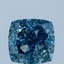 3.07 Ct. Fancy Vivid Blue Cushion Lab Grown Diamond