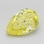 3.08 Ct. Fancy Intense Yellow Pear Lab Grown Diamond