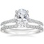 18K White Gold Luxe Dawn Diamond Ring with Luxe Sia Diamond Open Ring (1/5 ct. tw.)