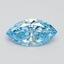 6.31 Ct. Fancy Vivid Blue Marquise Lab Grown Diamond