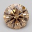 1.57 Ct. Light  Brown Round Lab Grown Diamond