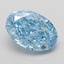 5.09 Ct. Fancy Vivid Blue Oval Lab Grown Diamond