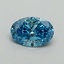 0.63 Ct. Fancy Vivid Malibu Blue Oval Lab Grown Diamond