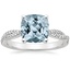18K White Gold Petite Luxe Twisted Vine Diamond Ring (1/4 ct. tw.), smalltop view