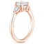 14K Rose Gold Petite Opera Three Stone Diamond Ring (1/4 ct. tw.), smallside view