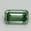 0.94 Ct. Fancy Vivid Pacific Green Emerald Lab Grown Diamond