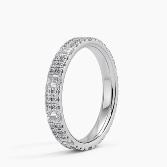 Santorini Eternity Lab Diamond Ring in Platinum