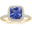 18K Yellow Gold Valencia Halo Diamond Ring (1/2 ct. tw.), smalltop view
