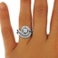 The Alannys Matched Set, smallzoomed in top view on a hand