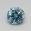 0.44 Ct. Fancy Vivid Blue Round Lab Grown Diamond