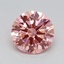 0.62 Ct. Fancy Vivid Pink Round Lab Grown Diamond