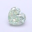 1.26 Ct. Fancy Vivid  Green Heart Lab Grown Diamond