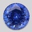 7.6mm  Blue  Round   Sapphire