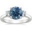 Platinum Petite Three Stone Trellis Diamond Ring (1/3 ct. tw.), smalltop view