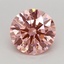 0.78 Ct. Fancy Vivid Pink Round Lab Grown Diamond