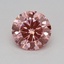 0.33 Ct. Fancy Vivid Pink Round Lab Grown Diamond