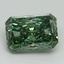 2.57 Ct. Fancy Vivid Pacific Green Radiant Lab Grown Diamond
