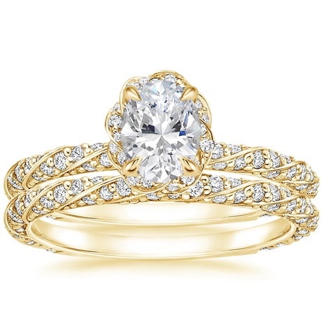 18K Yellow Gold Nova Diamond Bridal Set (3/4 ct. tw.)