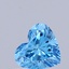 0.44 Ct. Fancy Vivid Blue Heart Lab Grown Diamond
