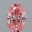 1.56 Ct. Fancy Vivid Pink Oval Lab Grown Diamond