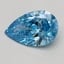 0.55 Ct. Fancy Vivid Blue Pear Lab Grown Diamond