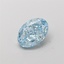 1.01 Ct. Fancy Vivid  Blue Oval Lab Grown Diamond